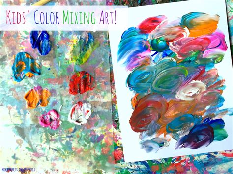 Mini Monets and Mommies: Let's Start Color Mixing! Kids' Art Activity