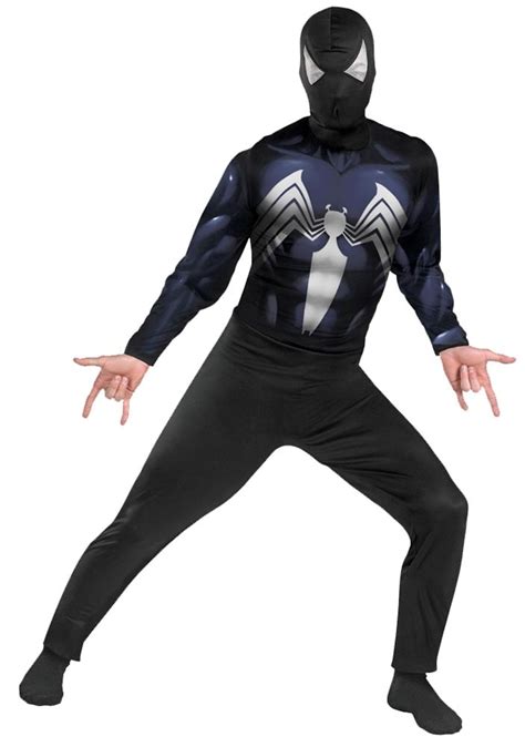 Classic Adult Black Spiderman Costume - Mr. Costumes