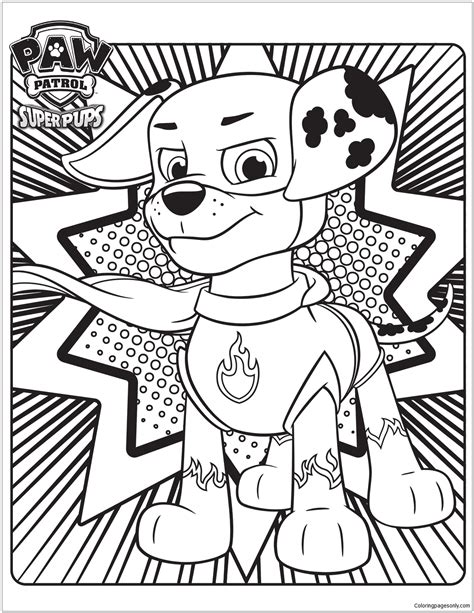 Paw Patrol Coloring Pages Of The Pups Coloring Pages