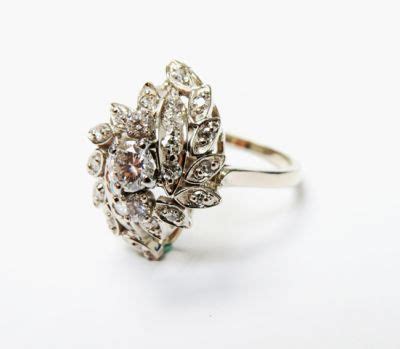 Vintage Diamond Floral Ring