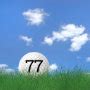 77th birthday, golf ball in grass card | Zazzle.com