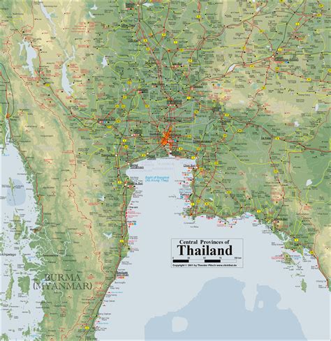 Detailed Map of Thailand - Maps