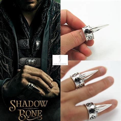 Shadow and Bone Darkling General Kirigan Dark Ring Prop Cosplay Gift US Size 6/7/8