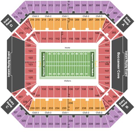 Raymond James Stadium Seating Chart - Tampa