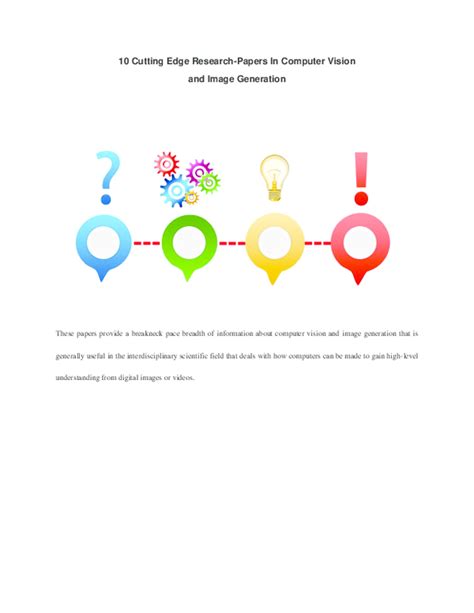 (PDF) 10 Cutting Edge Research-Papers In Computer Vision and Image Generation | Manjunath R ...