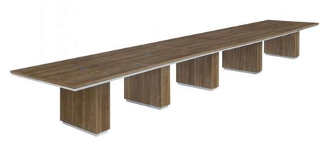 Pimlico 20’ Walnut Rectangular Expandable Conference Table - DEXA ...