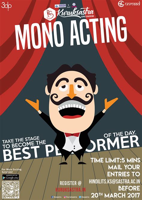 Mono Acting Poster on Behance