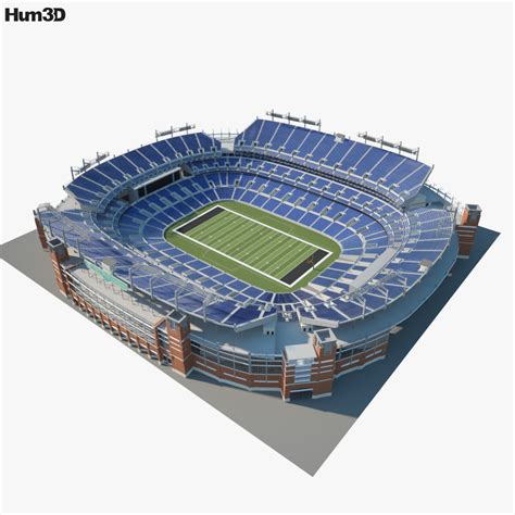 M&T Bank Stadium 3D model - Architecture on Hum3D