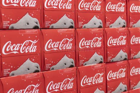 Coca Cola and Coca Cola Christmas Polar Bear on Display. Coke Products ...