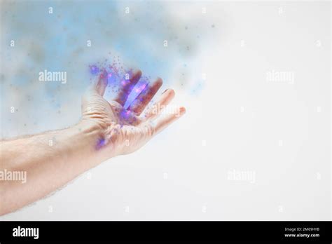 Male hand illustrating artificial intelligence Stock Photo - Alamy