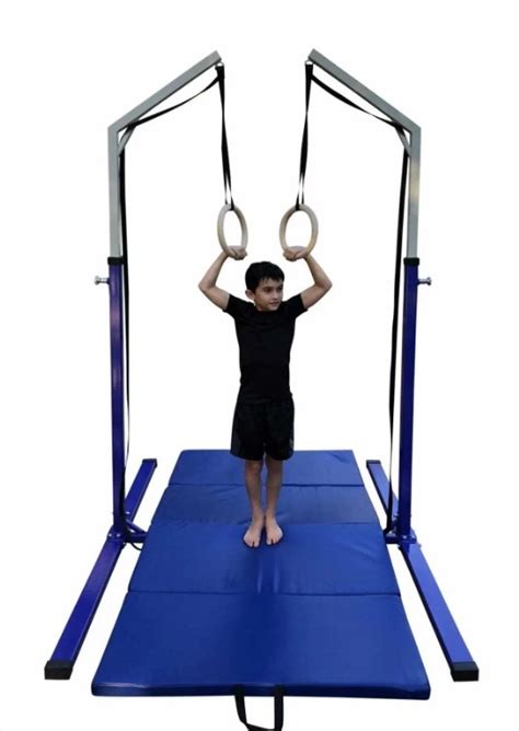 boys Gymnastics Training Equipment Olympia Ring Tower And Mat Combo Boys Gymnastics