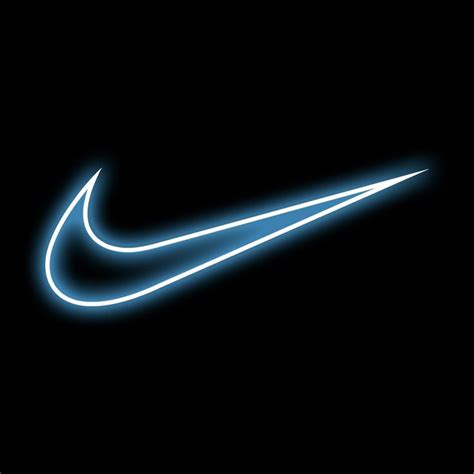 Blue Neon Nike Logo // Icon | Fond d'écran téléphone, Fond d'écran néon ...