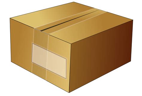 Clipart - Simple cardboard box