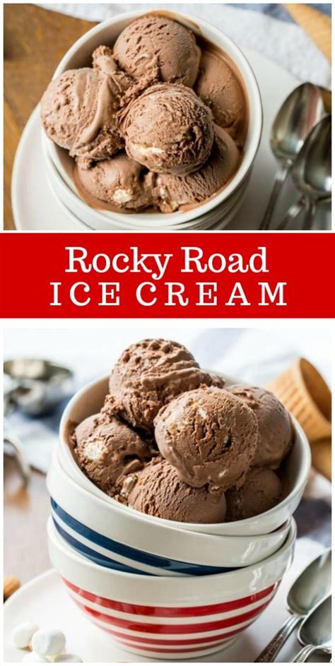 Rocky Road Ice Cream - Recipe Girl