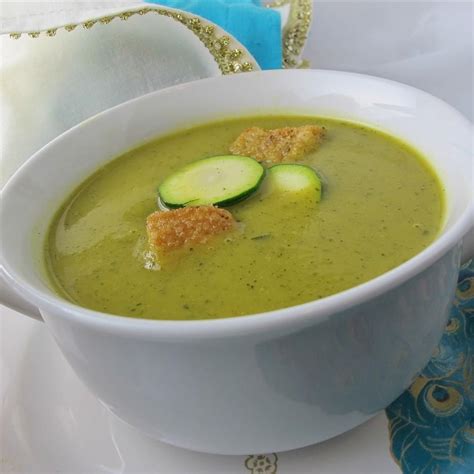 Curried courgette soup @ allrecipes.co.uk | Courgette soup recipe, Soup ...