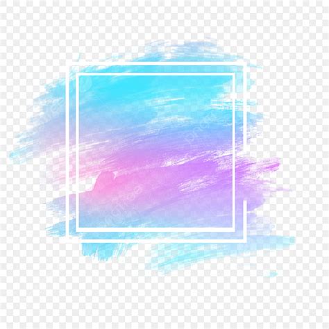 Hologram Frame PNG Picture, Pastel Hologram Watercolor Frame, Rectangle, Frame, Pastel PNG Image ...