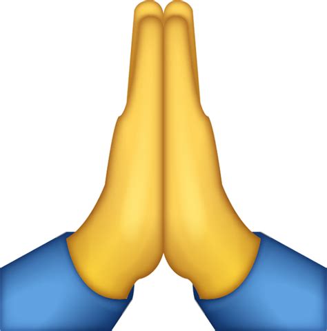 Praying Emoji [Free Download iPhone Emojis] | Emoji Island