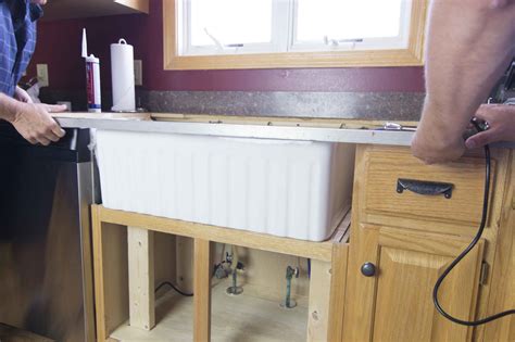 How to Install a Fireclay Farmhouse Kitchen Sink: The Wheatley Fireclay ...