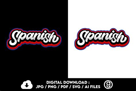 SPANISH TYPOGRAPHY LOGO DESIGN Graphic by dwikiyosi · Creative Fabrica