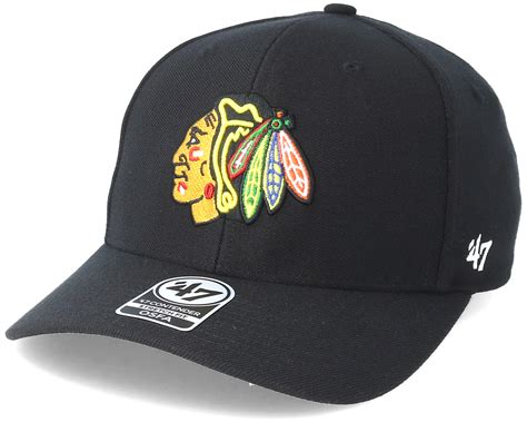 Chicago Blackhawks Contender Black Flexfit - 47 Brand caps ...