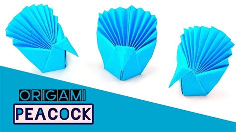 How to Make 3D Origami Peacock, Easy Origami Peacock, Simple Origami Arts