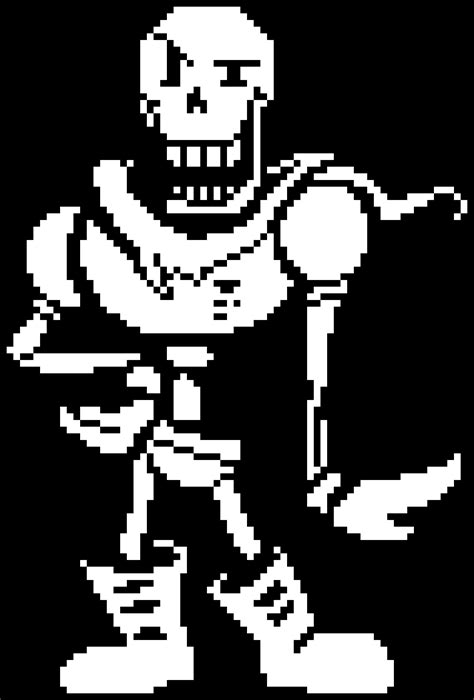 Undertale Papyrus Battle sprite | Pixel Art Maker