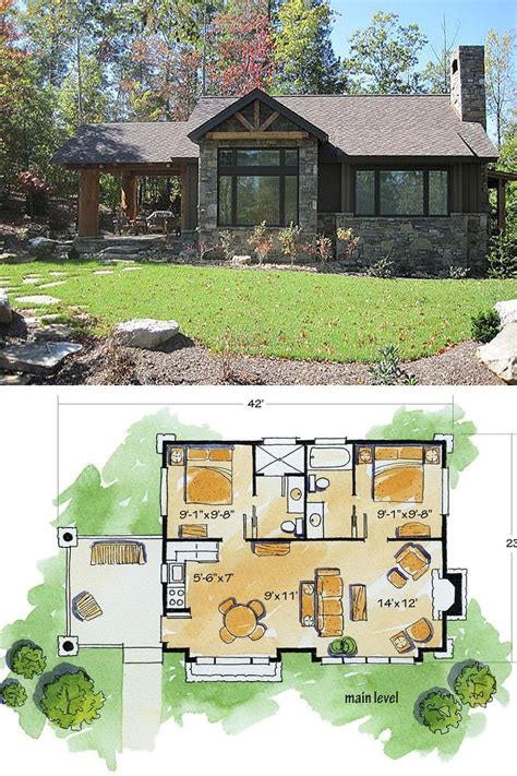 Small Rustic House, Rustic House Plans, Modern Cabin Plans, Unique House Plans, Sims House Plans ...