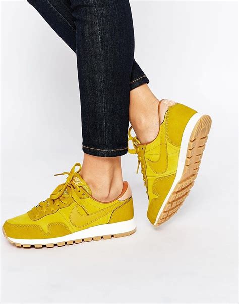 Nike Air Pegasus '83 Yellow Trainers at asos.com | Yellow trainers ...