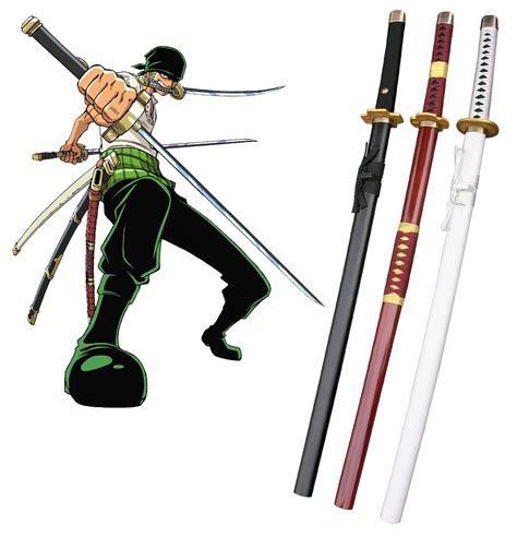 One Piece Roronoa Zoro Three Sword Style Cosplay Wooden Weapons [OP-AC ...