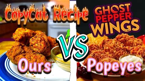 Popeyes Ghost Pepper Chicken Wings CopyCat DIY Recipe! - YouTube