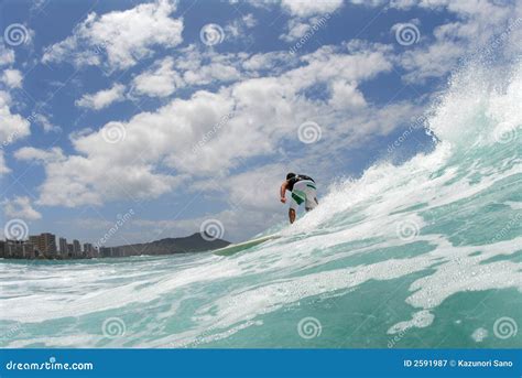 Surfing In Hawaii Royalty Free Stock Photography - Image: 2591987