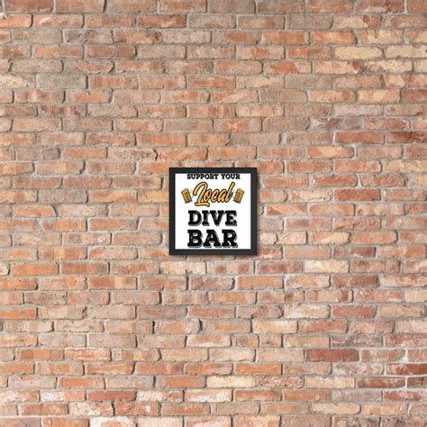 Dive Bar Poster Dive Bar Decor Framed Dive Bar Sign - Etsy UK