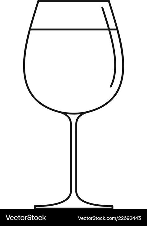 Wine Glass Outline