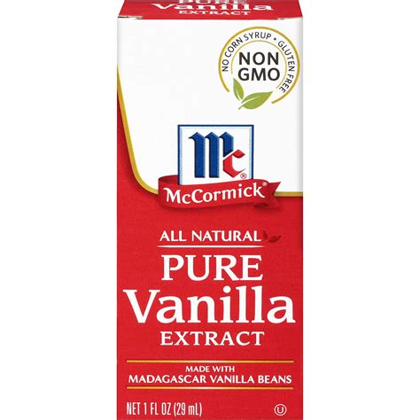 McCormick All Natural Pure Vanilla Extract, 1 fl oz - Walmart.com ...