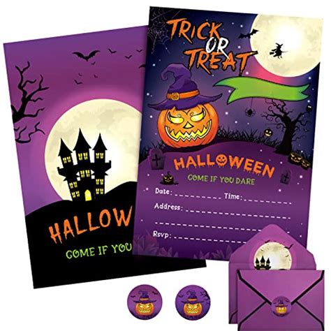 Halloween Party Invitations – Halloween Party Supplies 24 Pack 5″ x 7 ...