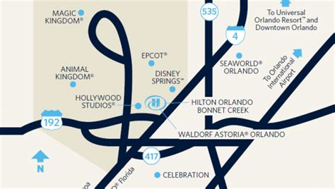 Florida Resort Hotels Near Disney- Maps & Directions - Hilton Orlando ...