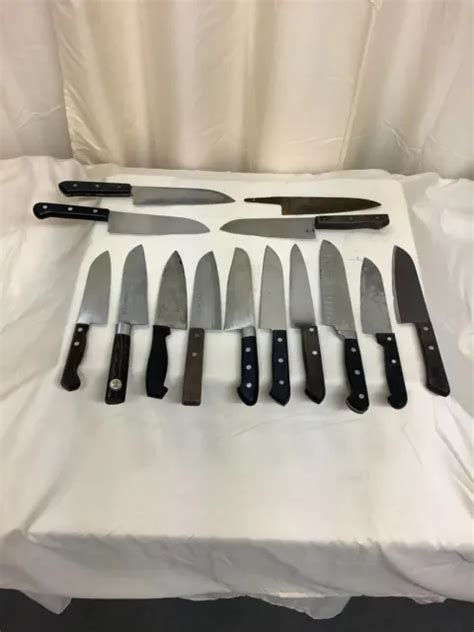 JAPONAIS VINTAGE CUISINE Couteau 14types Lame Longueur 5.7 ~18cm Hocho EUR 123,05 - PicClick FR