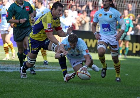 Top 14 Rugby Match USAP Vs ASM Editorial Stock Image - Image of action ...