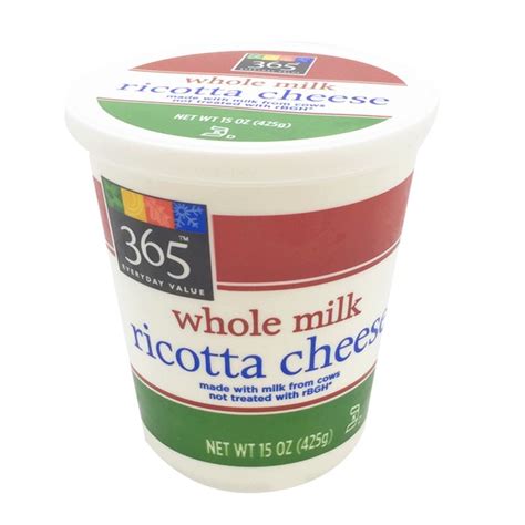 365 Whole Milk Ricotta Cheese (15 oz) from Whole Foods Market - Instacart