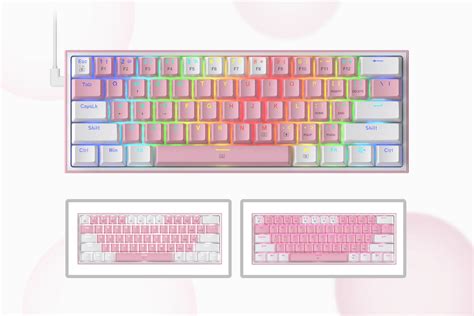 Redragon FIZZ K617 60 Pink Mechanical Gaming keyboard – Redragonshop