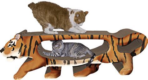 Imperial Cat Scratch 'n Shapes Tiger Cardboard Scratching Board ...