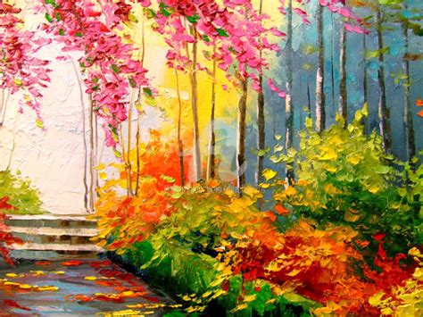 Bright Colors Autumn, Painting by Olha | Artmajeur