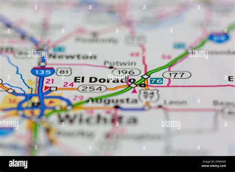 Map of el dorado kansas hi-res stock photography and images - Alamy