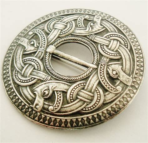 norwegian dragestil brooch | Very rare huge Marius Hammer Dragestil brooch circa 1900 ...