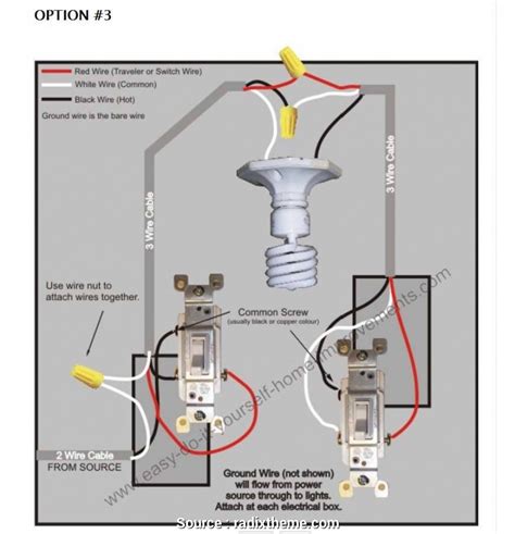 Three Way Dimmer Switch Wiring Diagram