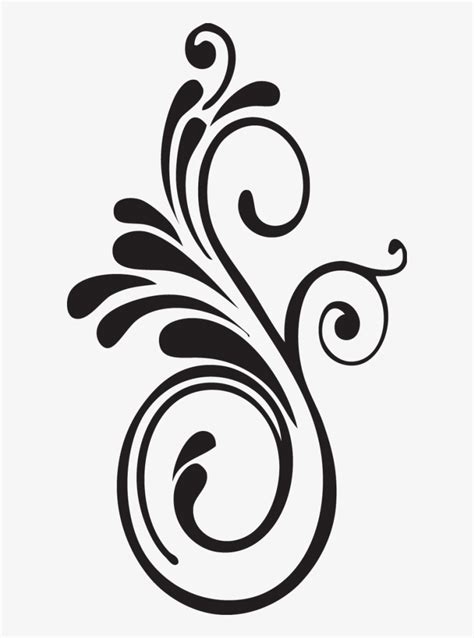 Black And White Pinterest Cricut Stenciling - Floral Design PNG Image | Transparent PNG Free ...