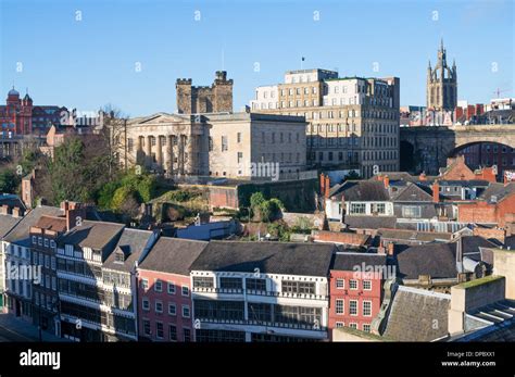 Newcastle upon Tyne skyline north east England UK Stock Photo - Alamy