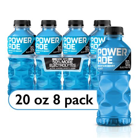 POWERADE Electrolyte Enhanced Mountain Berry Blast Sport Drink, 20 fl ...