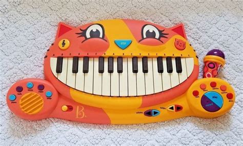 B TOYS MEOWSIC CAT PIANO KEYBOARD WITH MICROPHONE TESTED WORKS Records ...