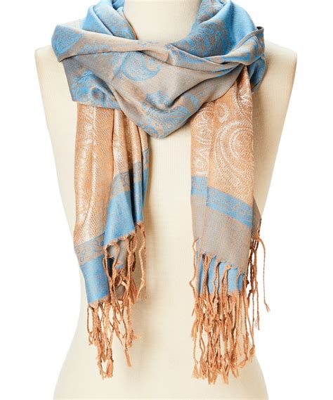 Oussum - Women Scarfs Fashion Paisley Scarf Jacquard Metallic Scarves for Women Girls Shawl Wrap ...